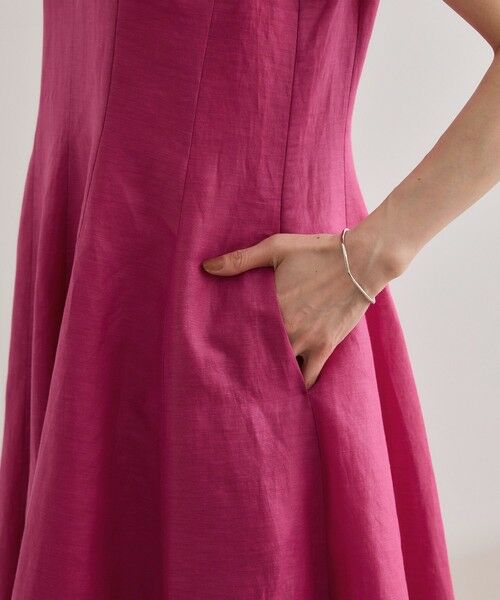 ROPE' / ロペ ロング・マキシ丈ワンピース | 【洗える】ブライトリネン パッチワンピース | 詳細24