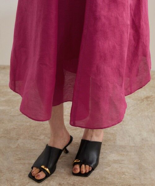 ROPE' / ロペ ロング・マキシ丈ワンピース | 【洗える】ブライトリネン パッチワンピース | 詳細25