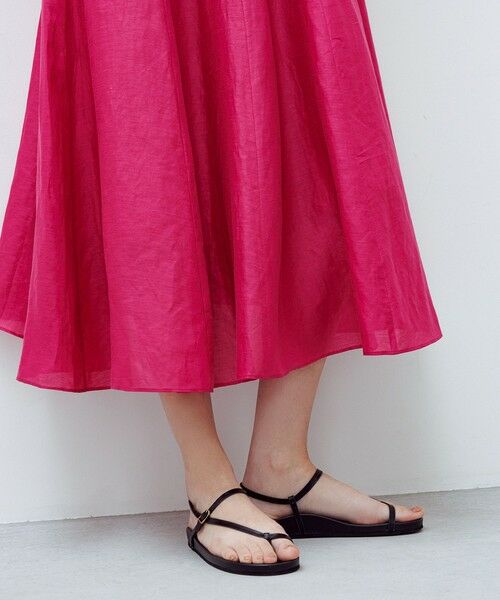 ROPE' / ロペ ロング・マキシ丈ワンピース | 【洗える】ブライトリネン パッチワンピース | 詳細3