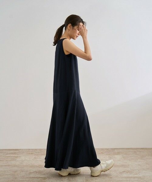 ROPE' / ロペ ロング・マキシ丈ワンピース | レーヨンリネン スラッシュドネックワンピース【セットジャケット対応】 | 詳細11