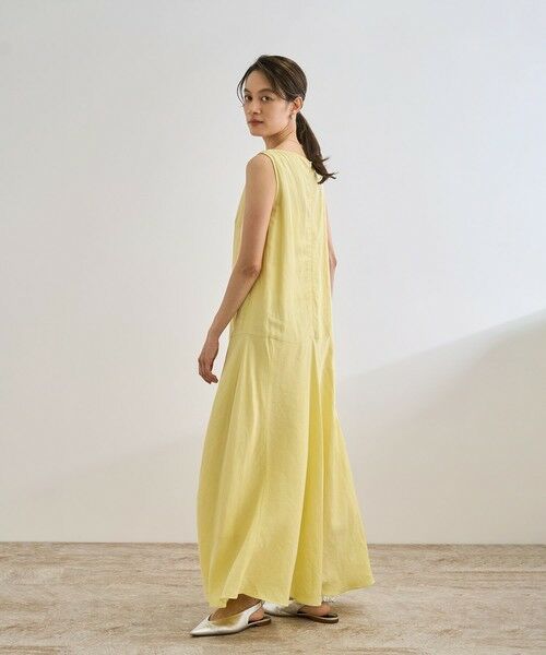 ROPE' / ロペ ロング・マキシ丈ワンピース | レーヨンリネン スラッシュドネックワンピース【セットジャケット対応】 | 詳細15