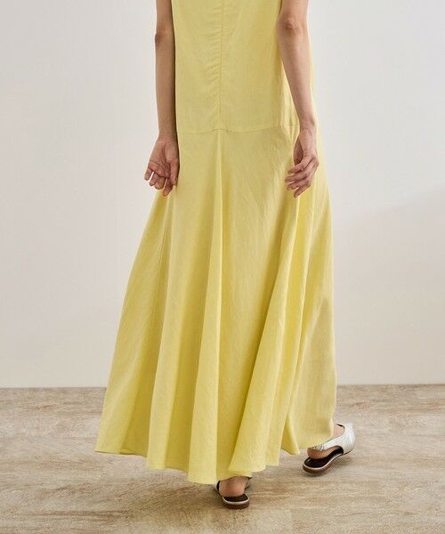 ROPE' / ロペ ロング・マキシ丈ワンピース | レーヨンリネン スラッシュドネックワンピース【セットジャケット対応】 | 詳細16