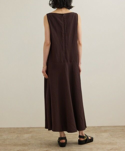 ROPE' / ロペ ロング・マキシ丈ワンピース | レーヨンリネン スラッシュドネックワンピース【セットジャケット対応】 | 詳細18