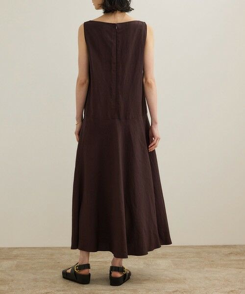 ROPE' / ロペ ロング・マキシ丈ワンピース | レーヨンリネン スラッシュドネックワンピース【セットジャケット対応】 | 詳細19