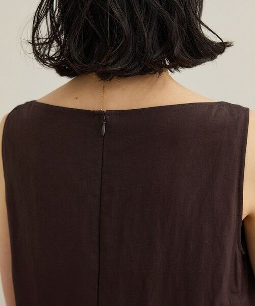 ROPE' / ロペ ロング・マキシ丈ワンピース | レーヨンリネン スラッシュドネックワンピース【セットジャケット対応】 | 詳細20