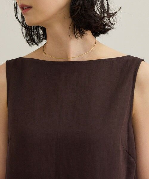 ROPE' / ロペ ロング・マキシ丈ワンピース | レーヨンリネン スラッシュドネックワンピース【セットジャケット対応】 | 詳細21