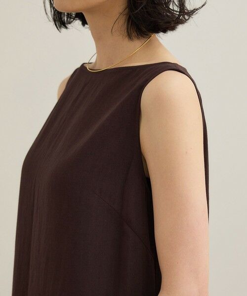 ROPE' / ロペ ロング・マキシ丈ワンピース | レーヨンリネン スラッシュドネックワンピース【セットジャケット対応】 | 詳細22