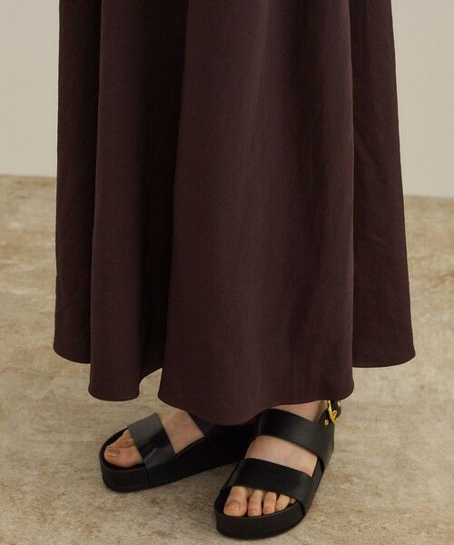 ROPE' / ロペ ロング・マキシ丈ワンピース | レーヨンリネン スラッシュドネックワンピース【セットジャケット対応】 | 詳細23