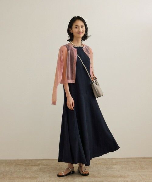 ROPE' / ロペ ロング・マキシ丈ワンピース | レーヨンリネン スラッシュドネックワンピース【セットジャケット対応】 | 詳細30