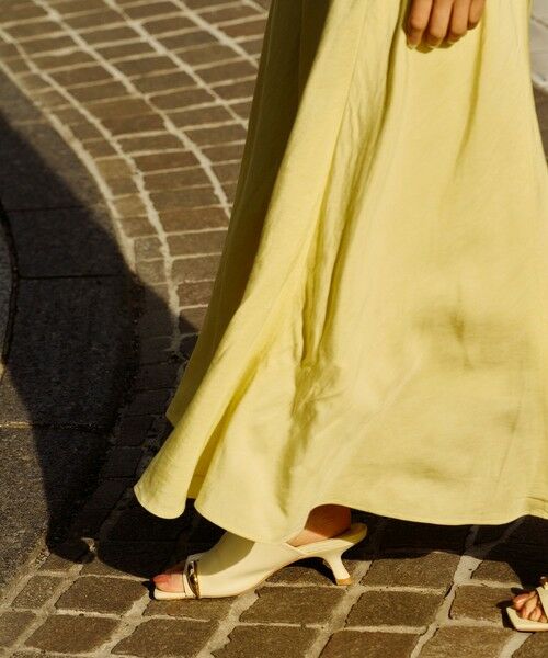 ROPE' / ロペ ロング・マキシ丈ワンピース | レーヨンリネン スラッシュドネックワンピース【セットジャケット対応】 | 詳細5