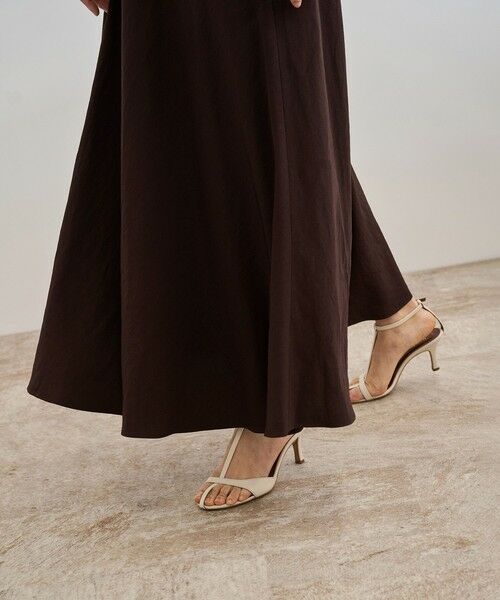 ROPE' / ロペ ロング・マキシ丈ワンピース | レーヨンリネン スラッシュドネックワンピース【セットジャケット対応】 | 詳細9