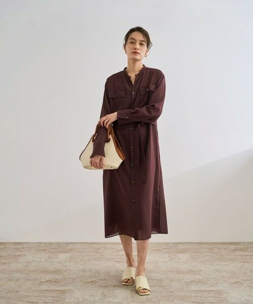 ROPE' / ロペ ロング・マキシ丈ワンピース | 【洗える】サファリシャツドレス | 詳細9