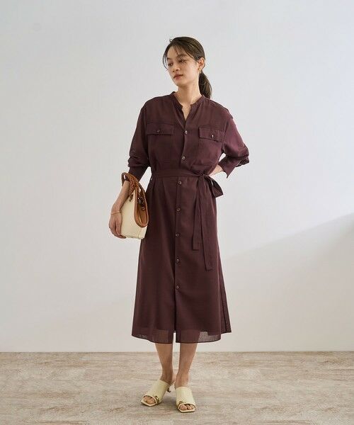 ROPE' / ロペ ロング・マキシ丈ワンピース | 【洗える】サファリシャツドレス | 詳細11
