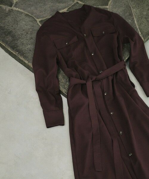 ROPE' / ロペ ロング・マキシ丈ワンピース | 【洗える】サファリシャツドレス | 詳細1