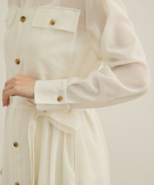 ROPE' / ロペ ロング・マキシ丈ワンピース | 【洗える】サファリシャツドレス | 詳細20