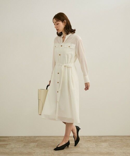 ROPE' / ロペ ロング・マキシ丈ワンピース | 【洗える】サファリシャツドレス | 詳細25