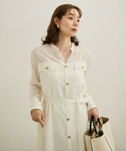 ROPE' / ロペ ロング・マキシ丈ワンピース | 【洗える】サファリシャツドレス | 詳細26
