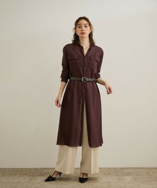 ROPE' / ロペ ロング・マキシ丈ワンピース | 【洗える】サファリシャツドレス | 詳細29