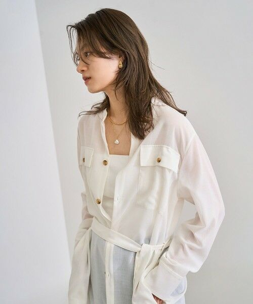 ROPE' / ロペ ロング・マキシ丈ワンピース | 【洗える】サファリシャツドレス | 詳細4