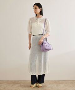 ROPE' / ロペ ロング・マキシ丈ワンピース | クロシェニットワンピース/洗える