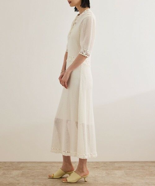 ROPE' / ロペ ロング・マキシ丈ワンピース | クロシェニットワンピース/洗える | 詳細10