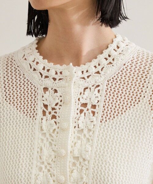 ROPE' / ロペ ロング・マキシ丈ワンピース | クロシェニットワンピース/洗える | 詳細12