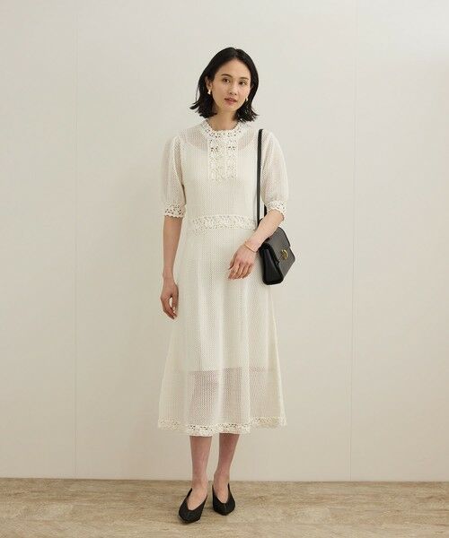 ROPE' / ロペ ロング・マキシ丈ワンピース | クロシェニットワンピース/洗える | 詳細22