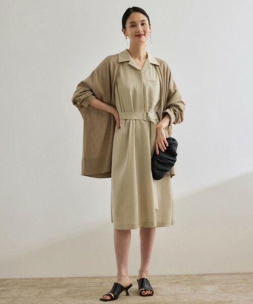 ROPE' / ロペ ロング・マキシ丈ワンピース | 【洗える】サファリシャツワンピース | 詳細5