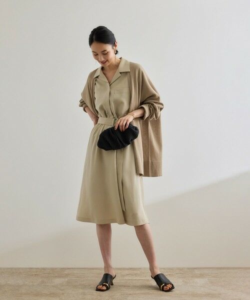 ROPE' / ロペ ロング・マキシ丈ワンピース | 【洗える】サファリシャツワンピース | 詳細6