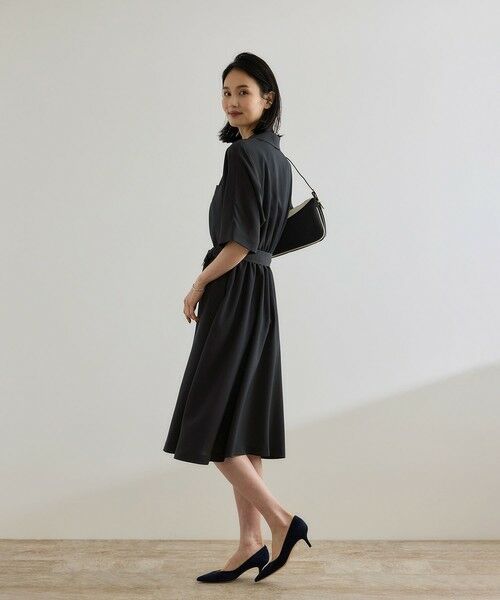 ROPE' / ロペ ロング・マキシ丈ワンピース | 【洗える】サファリシャツワンピース | 詳細7