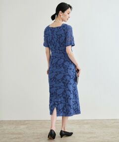 ROPE' / ロペ ロング・マキシ丈ワンピース | 【洗える】スクエアーネックワンピース（ジャガード/サッカー素材）