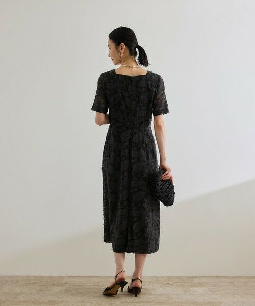 ROPE' / ロペ ロング・マキシ丈ワンピース | 【洗える】スクエアーネックワンピース（ジャガード/サッカー素材） | 詳細12