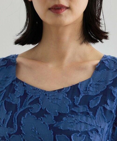 ROPE' / ロペ ロング・マキシ丈ワンピース | 【洗える】スクエアーネックワンピース（ジャガード/サッカー素材） | 詳細17