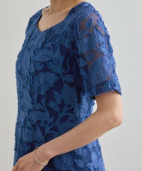 ROPE' / ロペ ロング・マキシ丈ワンピース | 【洗える】スクエアーネックワンピース（ジャガード/サッカー素材） | 詳細18