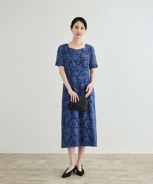 ROPE' / ロペ ロング・マキシ丈ワンピース | 【洗える】スクエアーネックワンピース（ジャガード/サッカー素材） | 詳細26