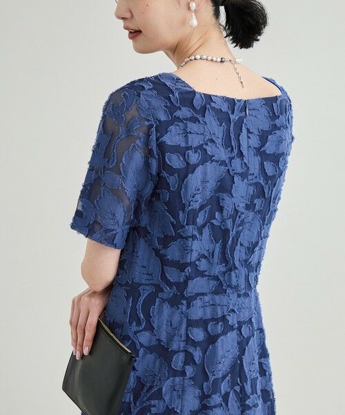 ROPE' / ロペ ロング・マキシ丈ワンピース | 【洗える】スクエアーネックワンピース（ジャガード/サッカー素材） | 詳細6