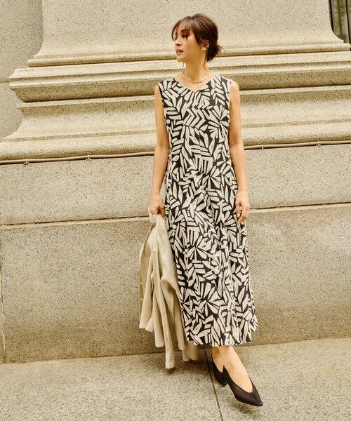 ROPE' / ロペ ロング・マキシ丈ワンピース | 【DEVEAUX（デヴォー）】Aラインフレアワンピース/洗える | 詳細3