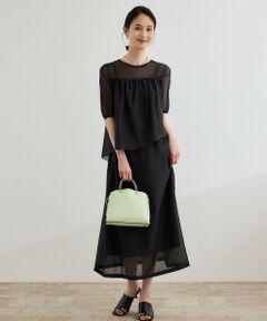 ROPE' / ロペ ロング・マキシ丈ワンピース | コットンシルクワンピース/洗える