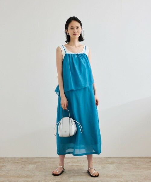 ROPE' / ロペ ロング・マキシ丈ワンピース | コットンシルクワンピース/洗える | 詳細2