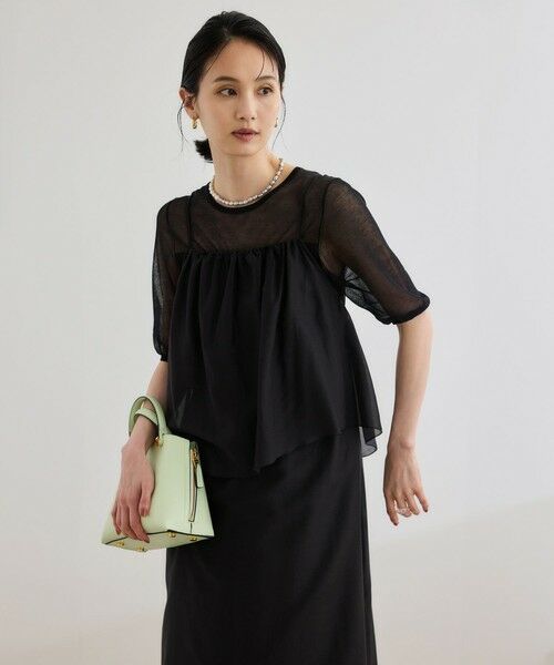 ROPE' / ロペ ロング・マキシ丈ワンピース | コットンシルクワンピース/洗える | 詳細4