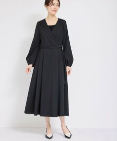 ROPE' / ロペ ロング・マキシ丈ワンピース | タックフレアステッチワンピース