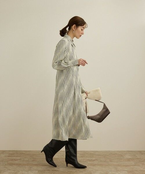 ROPE' / ロペ ロング・マキシ丈ワンピース | 【洗える】キカプリントシャツシェイプワンピース | 詳細1