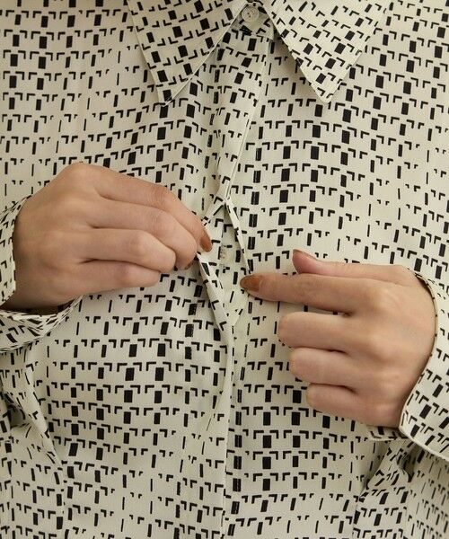 ROPE' / ロペ ロング・マキシ丈ワンピース | 【洗える】キカプリントシャツシェイプワンピース | 詳細10