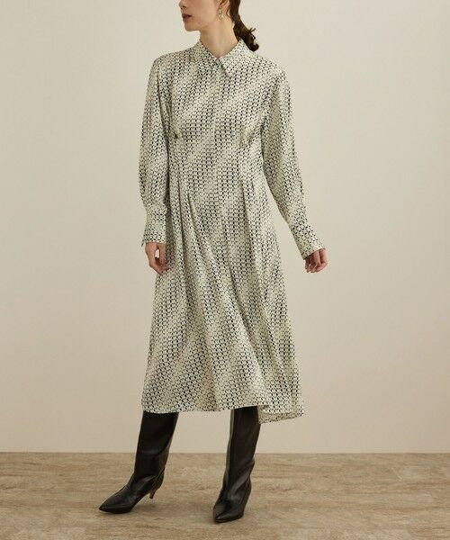 ROPE' / ロペ ロング・マキシ丈ワンピース | 【洗える】キカプリントシャツシェイプワンピース | 詳細5