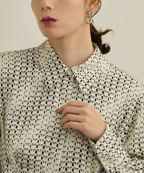 ROPE' / ロペ ロング・マキシ丈ワンピース | 【洗える】キカプリントシャツシェイプワンピース | 詳細9