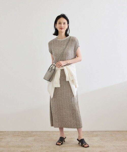 ROPE' / ロペ ドレス | 【COOHEM（コーヘン）】SHADOW STRIPE KNIT ONE-PIECE【WEB・一部店舗限定】【一部別注カラー】/洗える | 詳細11