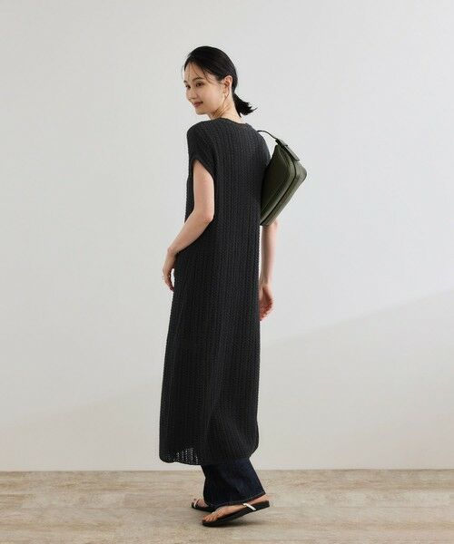 ROPE' / ロペ ドレス | 【COOHEM（コーヘン）】SHADOW STRIPE KNIT ONE-PIECE【WEB・一部店舗限定】【一部別注カラー】/洗える | 詳細2