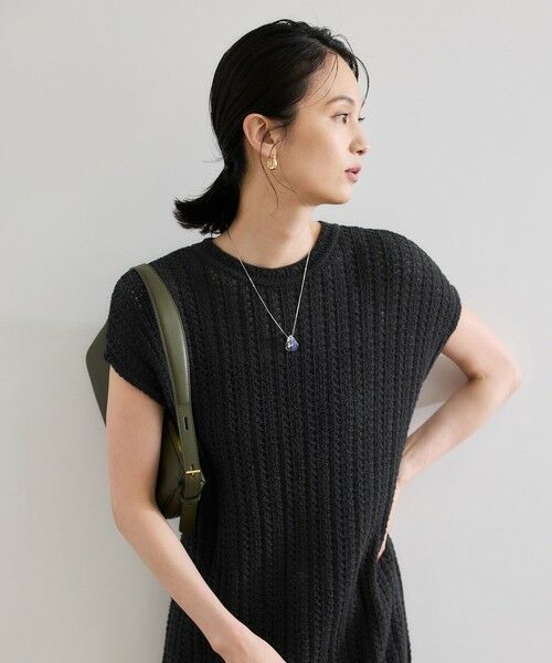 ROPE' / ロペ ドレス | 【COOHEM（コーヘン）】SHADOW STRIPE KNIT ONE-PIECE【WEB・一部店舗限定】【一部別注カラー】/洗える | 詳細9