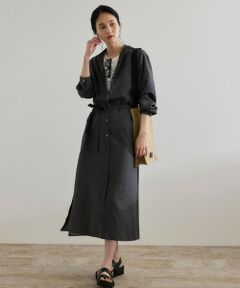 ROPE' / ロペ ロング・マキシ丈ワンピース | 【WEB・一部店舗限定】フロントオープンシャツワンピース/洗える