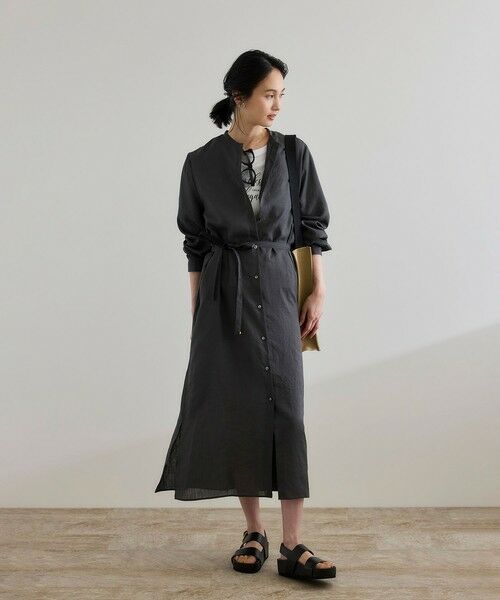 ROPE' / ロペ ロング・マキシ丈ワンピース | 【WEB・一部店舗限定】フロントオープンシャツワンピース/洗える | 詳細6